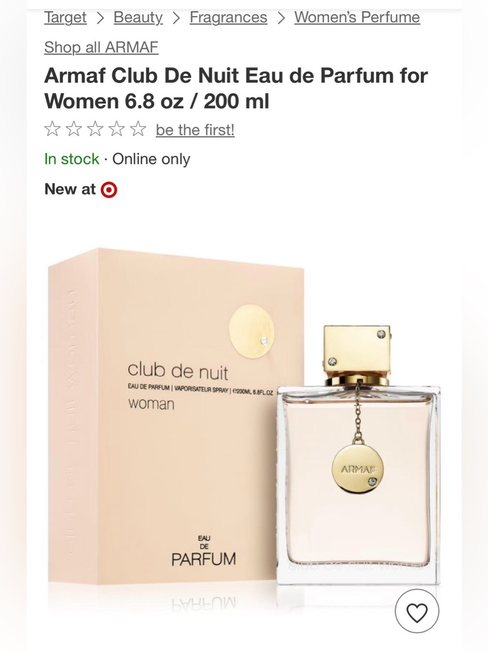 Club de Nuit Woman Eau de Parfum - Soft Peach
